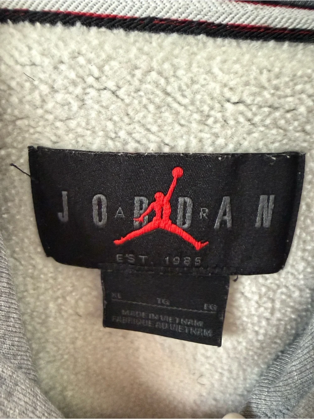 Nike Jordan Men's XL Gray Pullover Hoodie